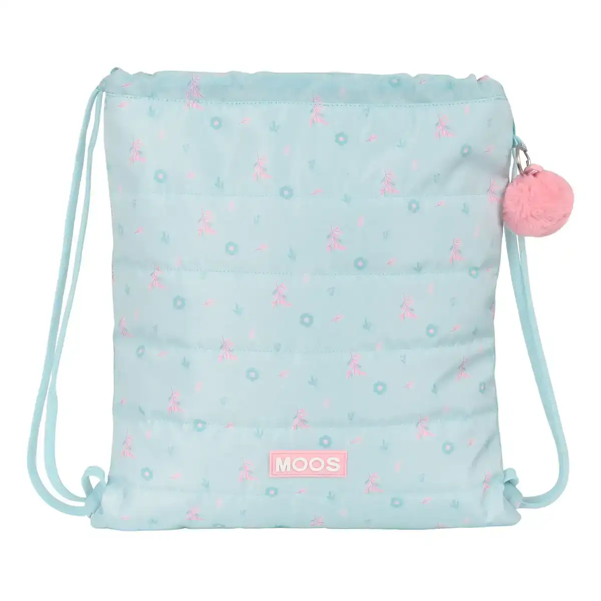Sac a dos serre par des ficelles moos garden turquoise_2614. Bienvenue sur DIAYTAR SENEGAL - Où Chaque Produit a son Histoire. Découvrez notre sélection unique et choisissez des articles qui racontent la richesse culturelle et artistique du Sénégal.