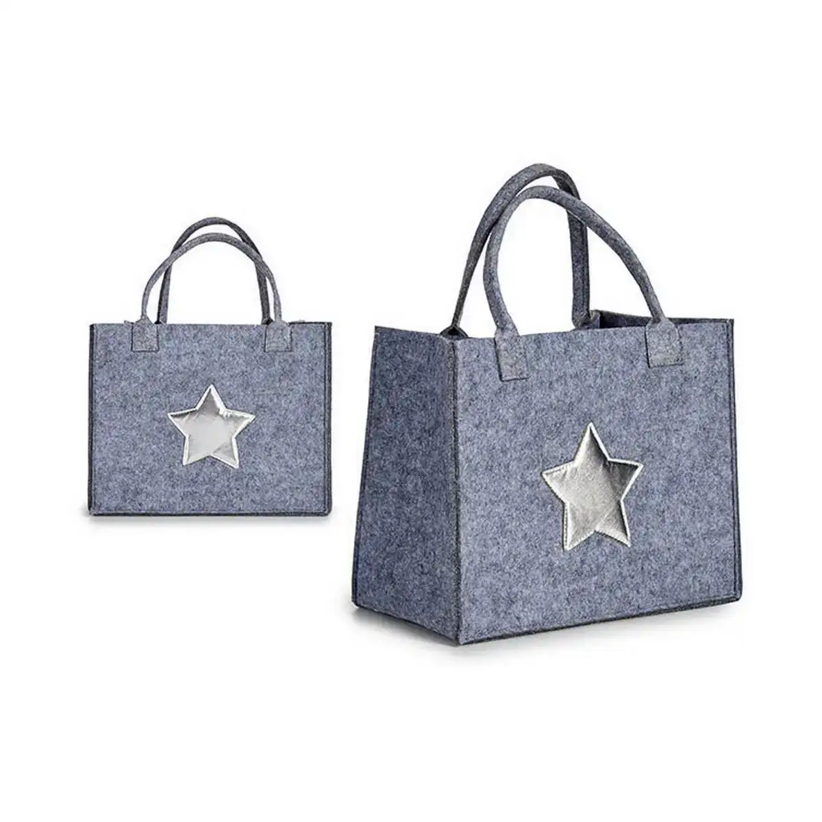 Sac de noel etoile polyurethane feutre 20 x 42 x 35 cm _6862. DIAYTAR SENEGAL - L'Art de Vivre le Shopping Éthique. Parcourez notre gamme et choisissez des produits qui reflètent notre engagement envers des pratiques durables.
