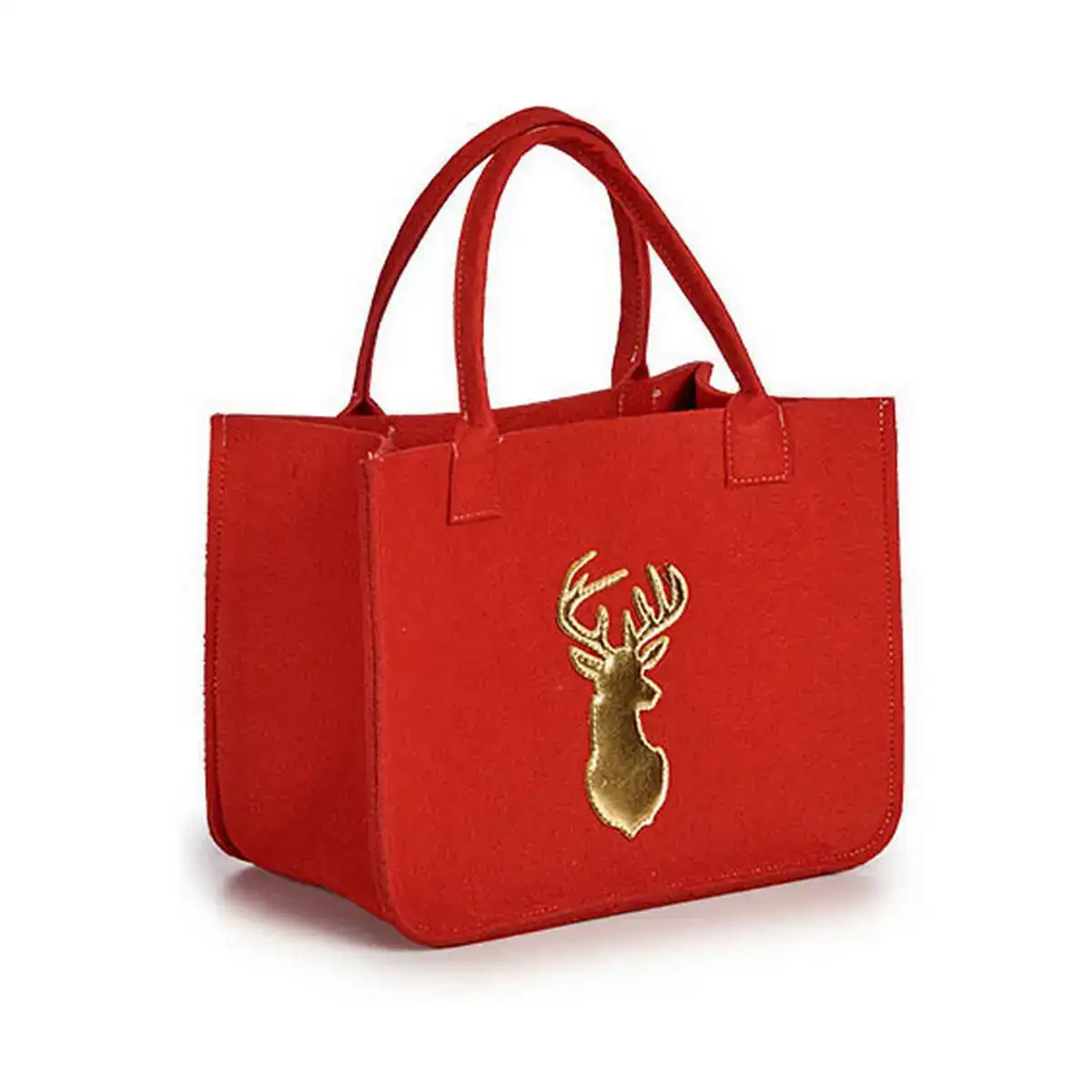 Sac de noel renne 19 x 42 x 35 cm rouge dore_6230. Bienvenue chez DIAYTAR SENEGAL - Où Chaque Article Est une Découverte. Naviguez à travers nos offres et laissez-vous surprendre par des trésors cachés qui enrichiront votre vie.
