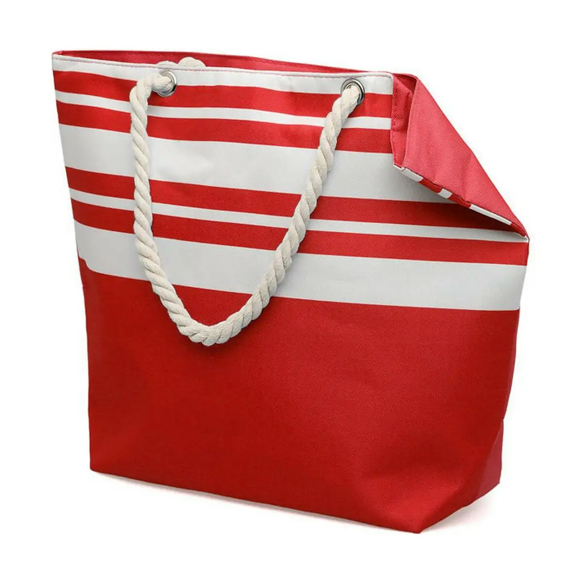 Sac de plage 50 x 38 cm rouge_1556. Bienvenue sur DIAYTAR SENEGAL - Là où le Shopping Devient une Aventure. Explorez notre catalogue et dénichez des trésors qui élargiront votre horizon shopping.