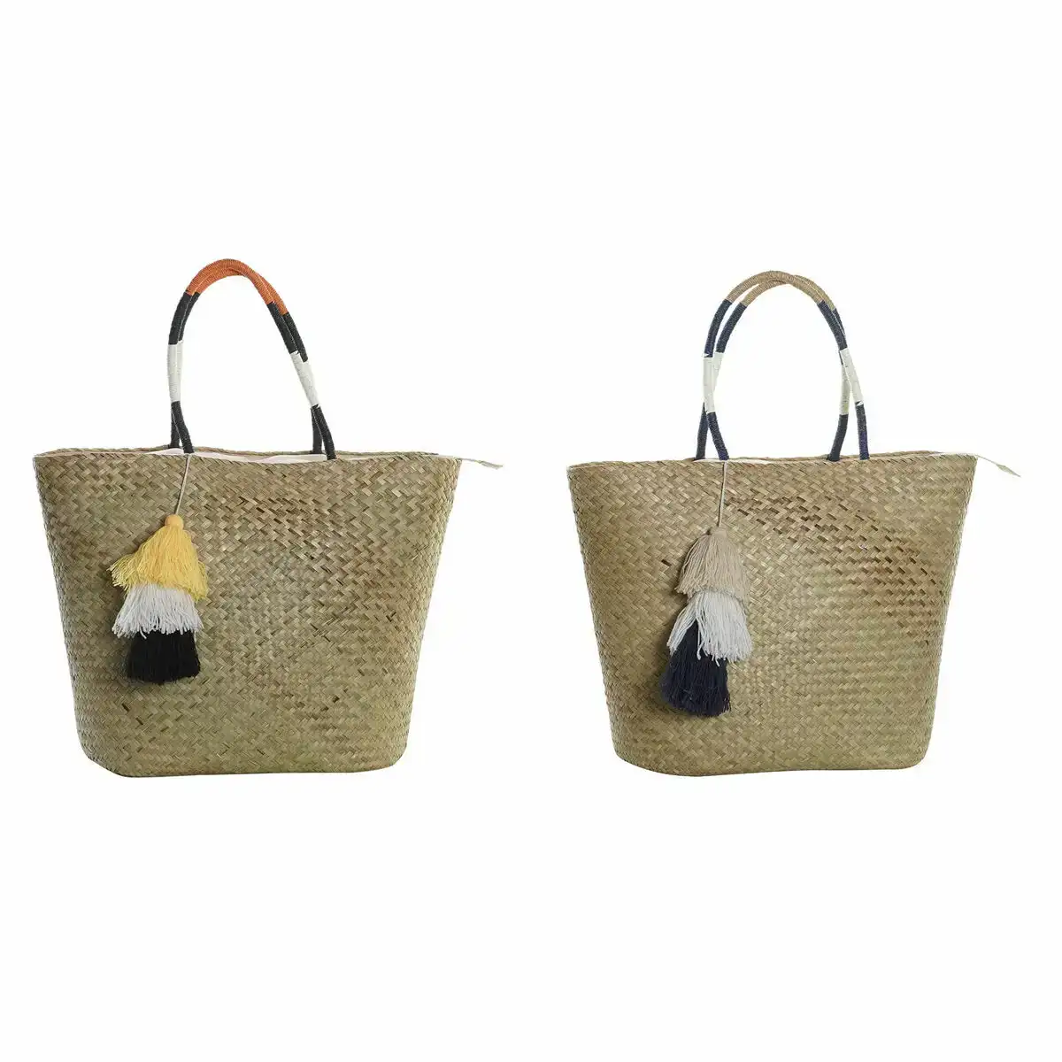 Sac de plage dkd home decor 49 x 18 x 37 cm naturel orange blue marine 2 unites _5707. Entrez dans l'Univers de DIAYTAR SENEGAL - Où l'Élégance Rencontre la Tradition. Explorez notre gamme variée et trouvez des articles qui ajoutent une touche de sophistication à votre vie.