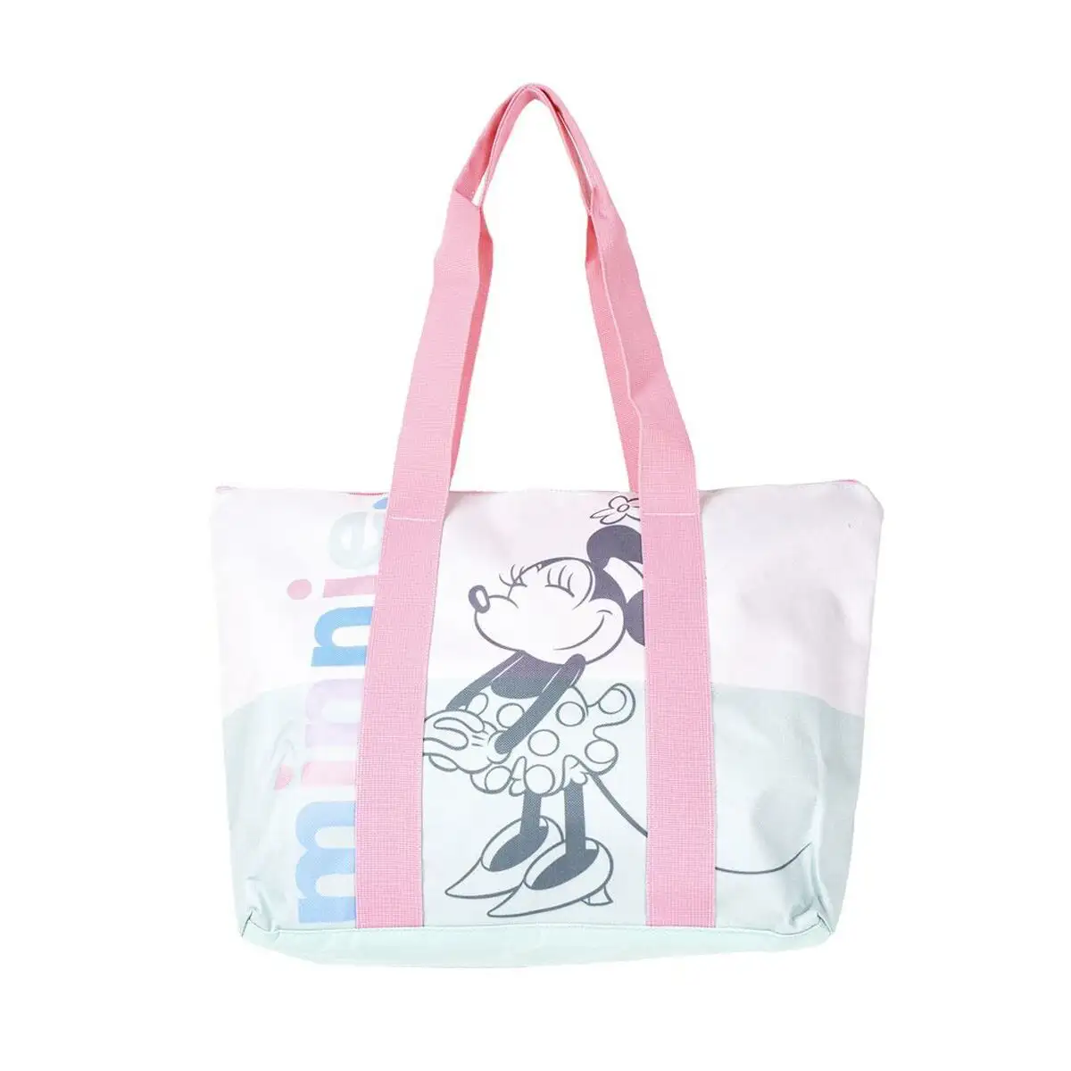 Sac de plage minnie mouse rose vert 47 x 33 x 15 cm _1152. Entrez dans l'Univers de DIAYTAR SENEGAL - Où Chaque Produit a sa Place. Explorez nos rayons virtuels et choisissez des articles qui s'intègrent parfaitement à votre style de vie.