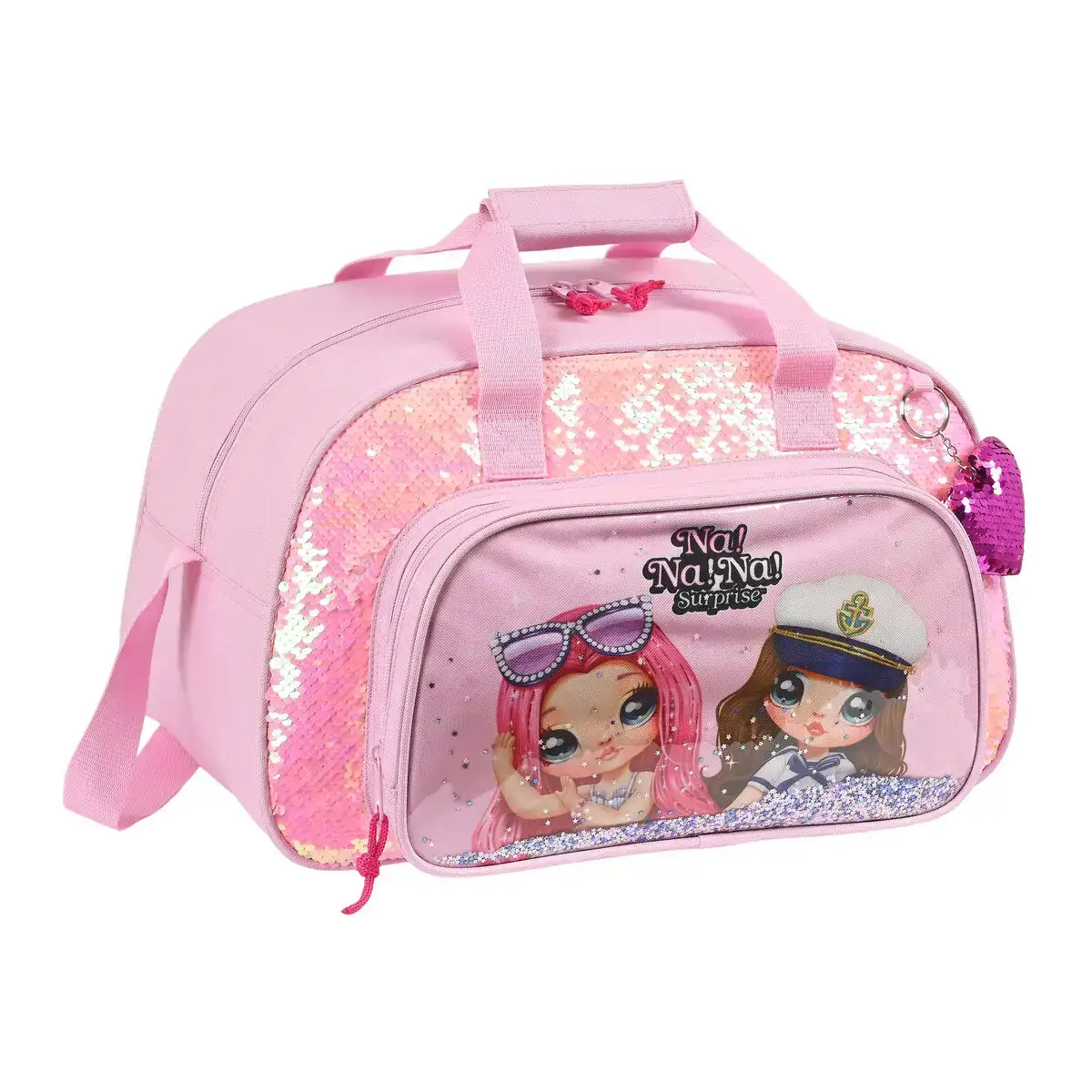 Sac de sport na na na surprise sparkles rose 40 x 24 x 23 cm _8860. Votre Destination de Choix: DIAYTAR SENEGAL - Où l'Authenticité Rencontre la Commodité. Faites l'expérience de magasiner en ligne pour des articles qui incarnent la richesse culturelle et la modernité du Sénégal.