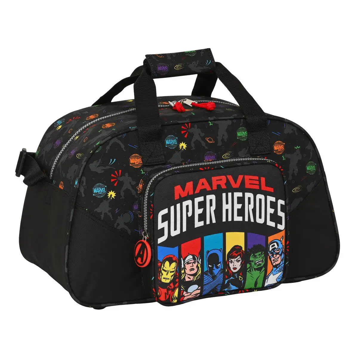 Sac de sport the avengers super heroes noir 40 x 24 x 23 cm _1016. Plongez dans l'Univers de DIAYTAR SENEGAL - Où la Qualité et la Diversité se rencontrent. Parcourez nos rayons virtuels pour trouver des produits répondant à tous les besoins, du confort de votre foyer.