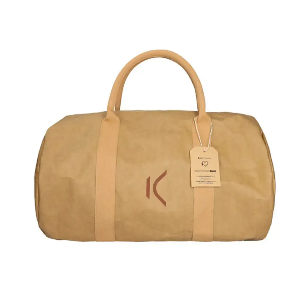 Sac de voyage ksix weekendbag eco friendly papier kraft marron_8238. DIAYTAR SENEGAL - Votre Plaisir Shopping à Portée de Clic. Explorez notre boutique en ligne et trouvez des produits qui ajoutent une touche de bonheur à votre vie quotidienne.