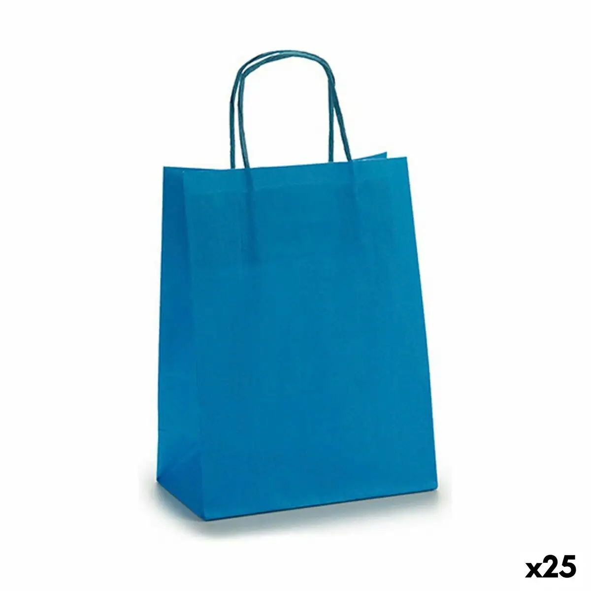 Sac en papier 18 x 8 x 31 cm bleu 25 unites _3782. DIAYTAR SENEGAL - L'Univers de l'Élégance Accessible. Plongez dans notre catalogue et choisissez des produits qui allient sophistication et accessibilité pour un shopping exquis.