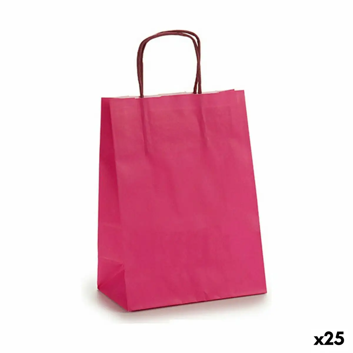 Sac en papier 18 x 8 x 31 cm rose 25 unites _3127. Bienvenue chez DIAYTAR SENEGAL - Où Chaque Produit a son Histoire. Plongez dans notre sélection diversifiée et découvrez des articles qui racontent le riche patrimoine sénégalais.