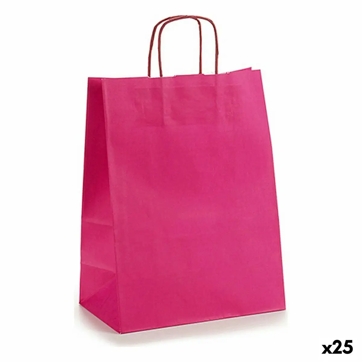 Sac en papier 24 x 12 x 40 cm rose 25 unites _2220. DIAYTAR SENEGAL - L'Art du Shopping Éclairé. Parcourez notre catalogue et choisissez parmi des produits de qualité qui satisferont vos besoins et votre style.