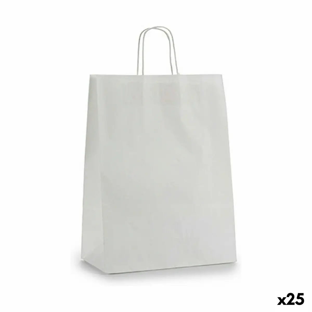 Sac en papier blanc 32 x 12 x 50 cm 25 unites _5609. DIAYTAR SENEGAL - Votre Source d'Inspiration Shopping. Parcourez nos rayons et trouvez des articles qui vous inspirent, que ce soit pour votre style, votre maison ou votre vie quotidienne.