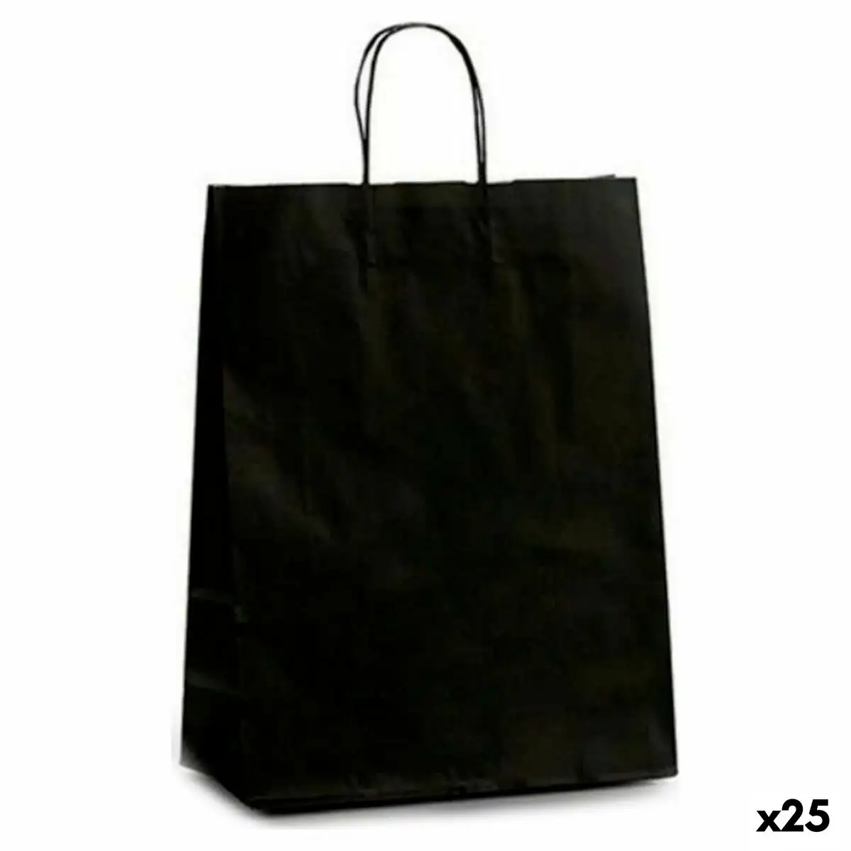 Sac en papier noir 12 x 52 x 32 cm 25 unites _1008. DIAYTAR SENEGAL - Votre Destinée Shopping Personnalisée. Plongez dans notre boutique en ligne et créez votre propre expérience de shopping en choisissant parmi nos produits variés.