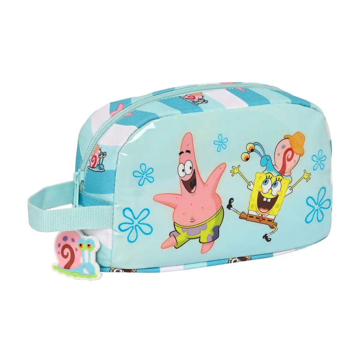 Sac glaciere gouter spongebob stay positive bleu blanc 21 5 x 12 x 6 5 cm _5955. DIAYTAR SENEGAL - Où Choisir est une Célébration de l'Artisanat. Explorez notre boutique en ligne et choisissez des articles qui incarnent l'art et le savoir-faire du Sénégal.