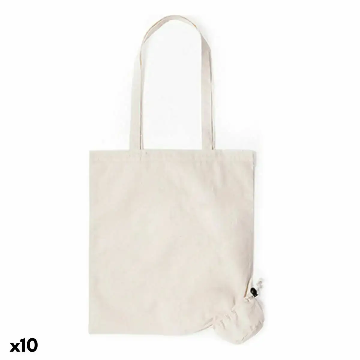 Sac pliable 146118 10 unites _5393. DIAYTAR SENEGAL - Où le Shopping Devient une Aventure Culturelle. Plongez dans notre univers de produits qui célèbrent l'héritage et l'artisanat du Sénégal.