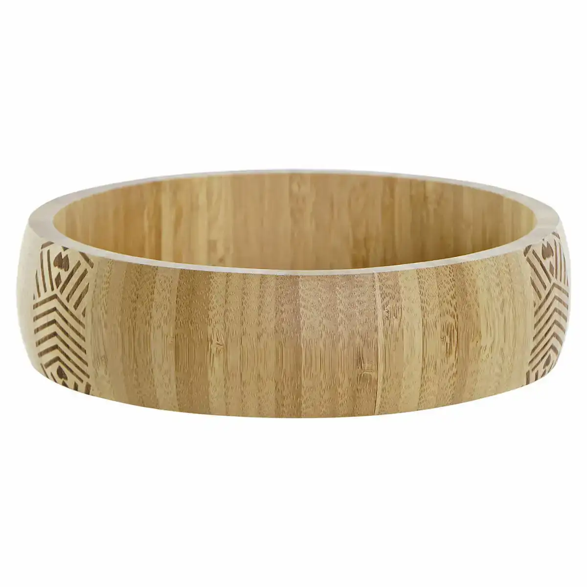 Saladier DKD Home Decor Noir Naturel Bambou 20 x 20 x 5 cm