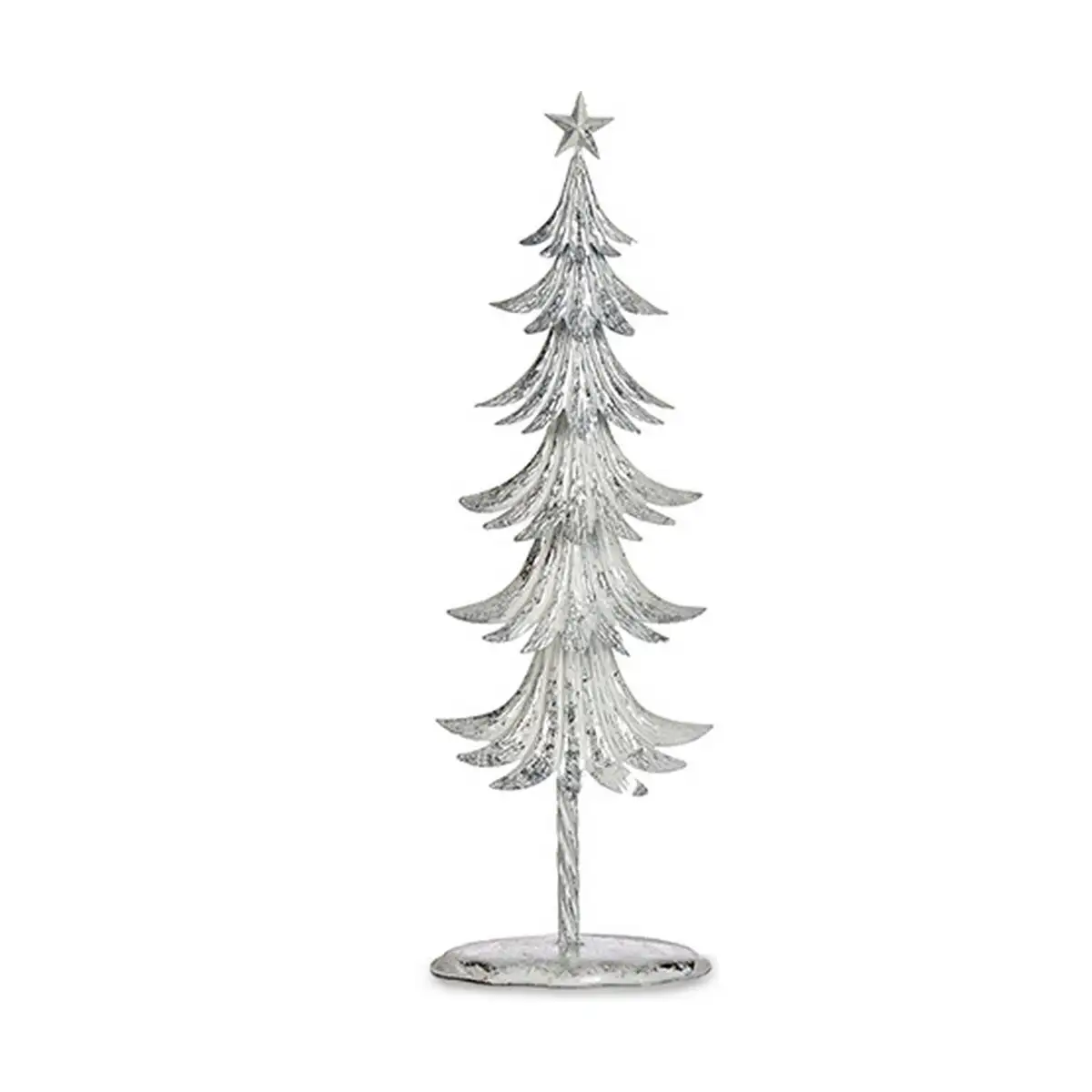 Sapin de noel 20 x 58 x 13 cm metal blanc_5456. DIAYTAR SENEGAL - Votre Passage vers le Raffinement. Plongez dans notre univers de produits exquis et choisissez des articles qui ajoutent une touche de sophistication à votre vie.