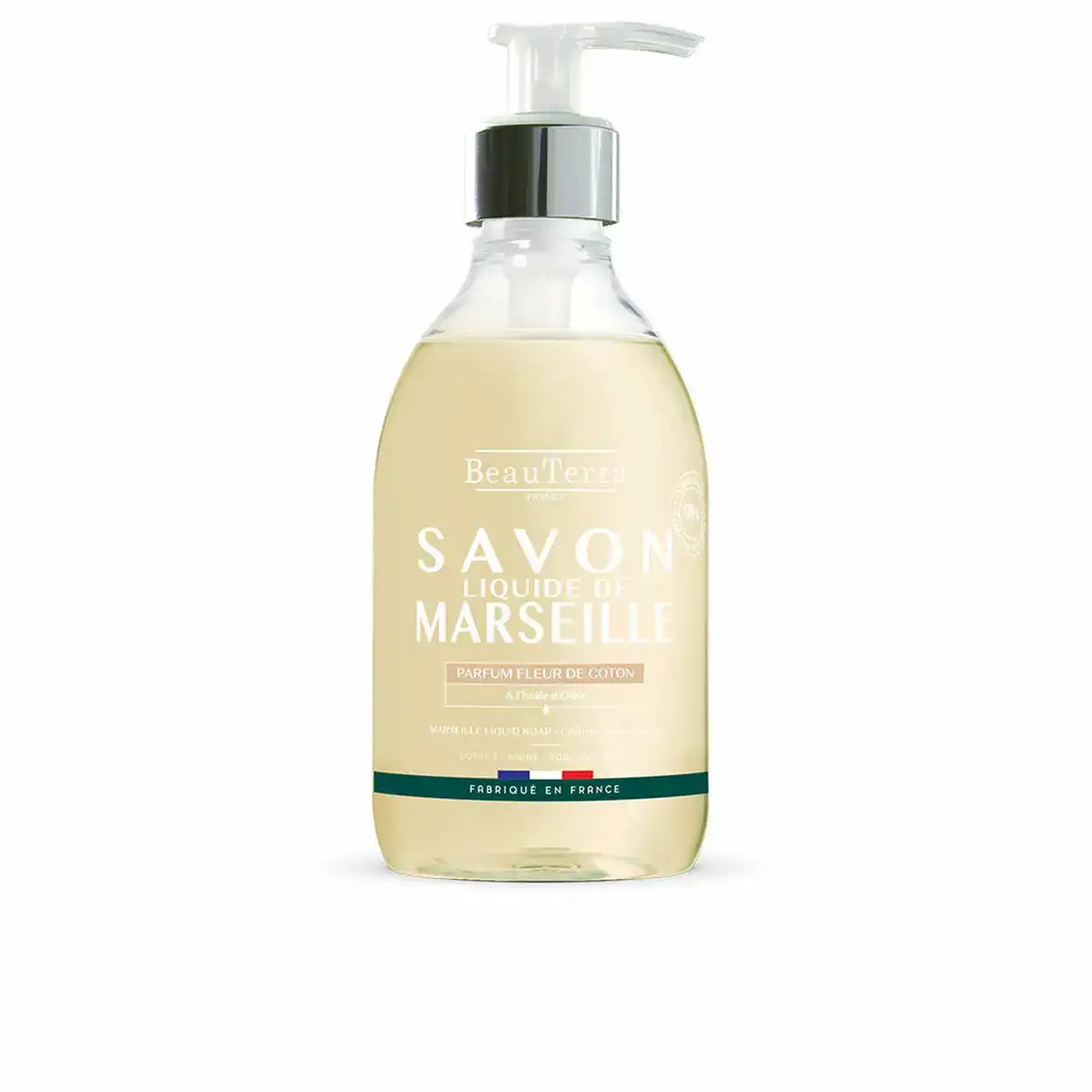 Savon liquide beauterra savon de marseille fleur de coton 300 ml_8200. Entrez dans l'Univers de DIAYTAR SENEGAL - Où Chaque Produit a son Histoire. Explorez notre catalogue et découvrez des trésors qui racontent la riche culture du Sénégal.