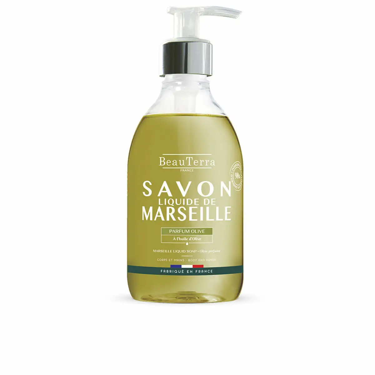 Savon liquide beauterra savon de marseille olive 300 ml_7061. DIAYTAR SENEGAL - Votre Portail Vers l'Élégance Accessible. Parcourez notre boutique en ligne pour découvrir des produits qui incarnent le luxe à des prix abordables.