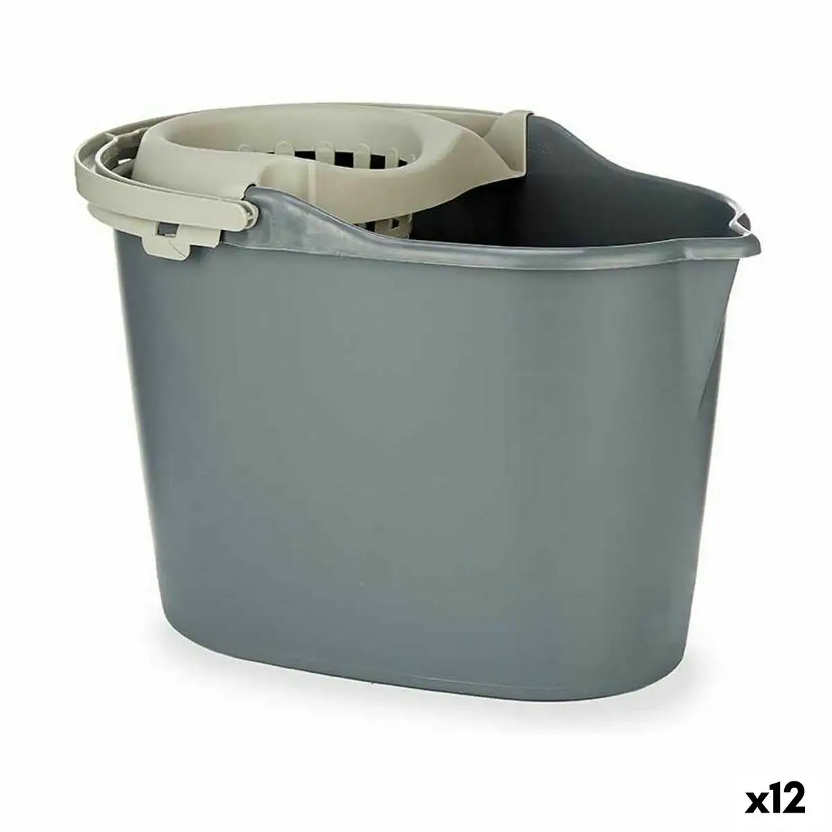 Seau de lavage anthracite polypropylene 15 l 12 unites _2270. DIAYTAR SENEGAL - Là où la Qualité est Non Négociable. Parcourez notre boutique en ligne pour découvrir des produits qui incarnent le raffinement et l'excellence du Sénégal.