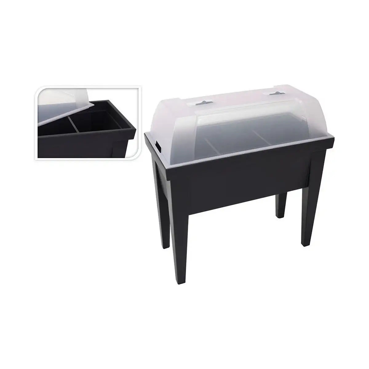 Serre edm table noir polypropylene 80 x 40 x 65 cm _2484. Bienvenue sur DIAYTAR SENEGAL - Votre Fenêtre sur le Shopping Moderne. Parcourez notre boutique en ligne et découvrez des produits qui incarnent l'évolution du style et de la qualité.