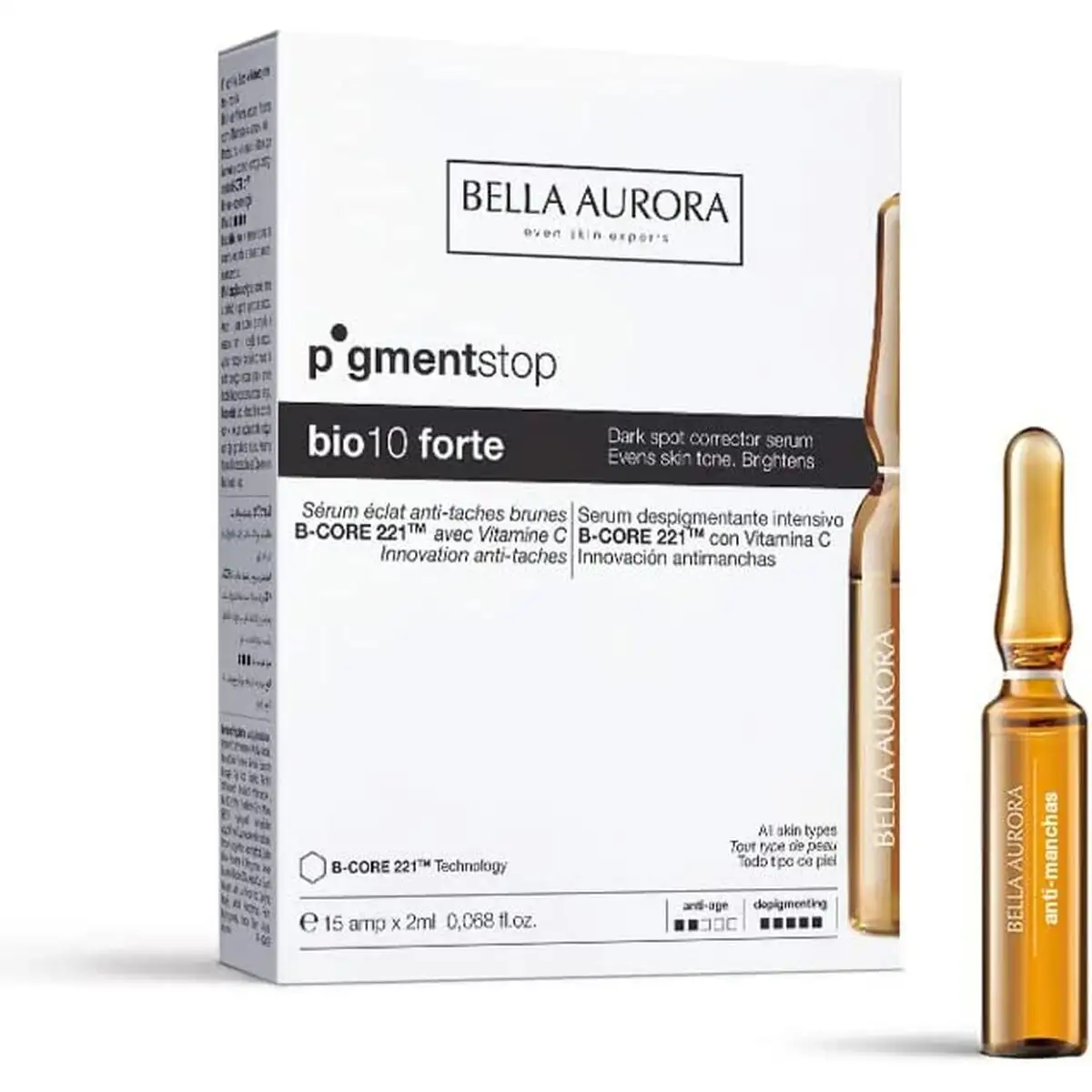 Serum depigmentant bella aurora forte ampoules 15 ml x 2_2615. DIAYTAR SENEGAL - Votre Boutique en Ligne, Votre Choix Illimité. Parcourez nos rayons et découvrez des produits qui vous inspirent, de la mode à la maison et bien plus.