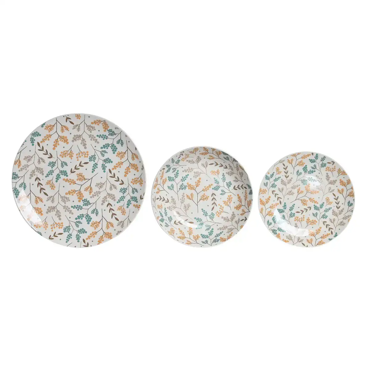 Service de vaisselle dkd home decor 26 5 x 26 5 x 2 6 cm porcelaine multicouleur 18 pieces_7100. DIAYTAR SENEGAL - Là où les Possibilités sont Infinies. Parcourez nos catégories et laissez-vous séduire par des produits qui enrichiront votre quotidien, du pratique à l'esthétique.