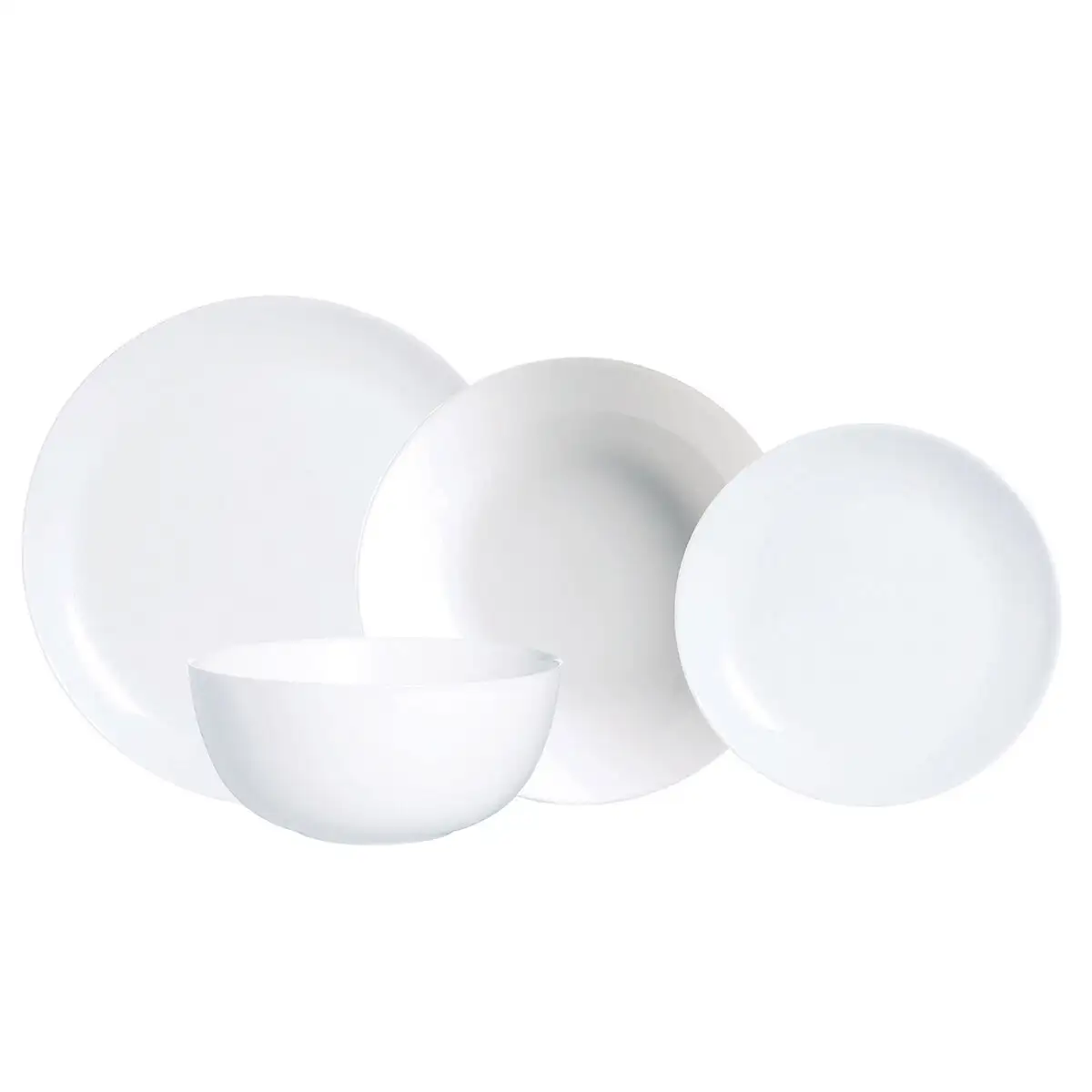 Service de vaisselle luminarc diwali blanc verre 19 pieces_6574. DIAYTAR SENEGAL - Votre Pass vers la Découverte. Explorez notre boutique en ligne et plongez dans un voyage à travers des produits authentiques et contemporains, tous réunis sous un même toit.