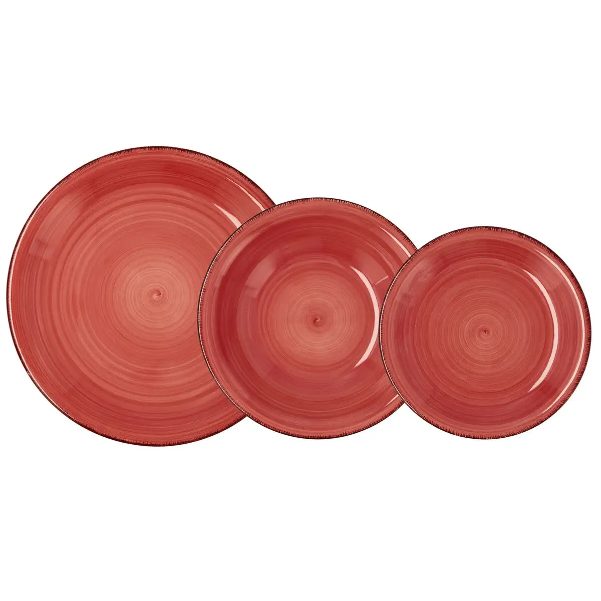 Service de vaisselle quid vita 18 pieces ceramique rouge_6804. DIAYTAR SENEGAL - Où le Shopping est un Plaisir Engagé. Parcourez notre catalogue et choisissez des produits qui respectent vos valeurs et vos attentes.