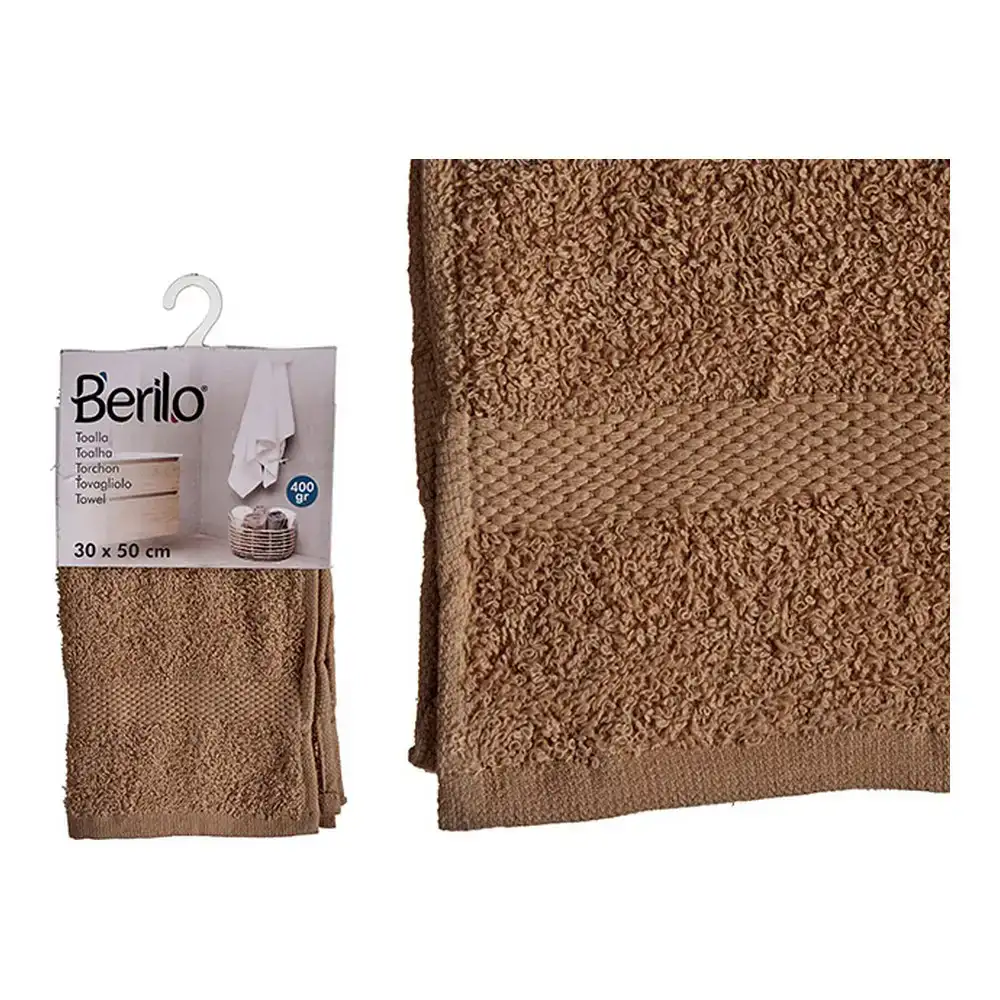 Serviette de toilette polyester coton camel_6372. DIAYTAR SENEGAL - Là où Chaque Achat a du Sens. Explorez notre gamme et choisissez des produits qui racontent une histoire, votre histoire.