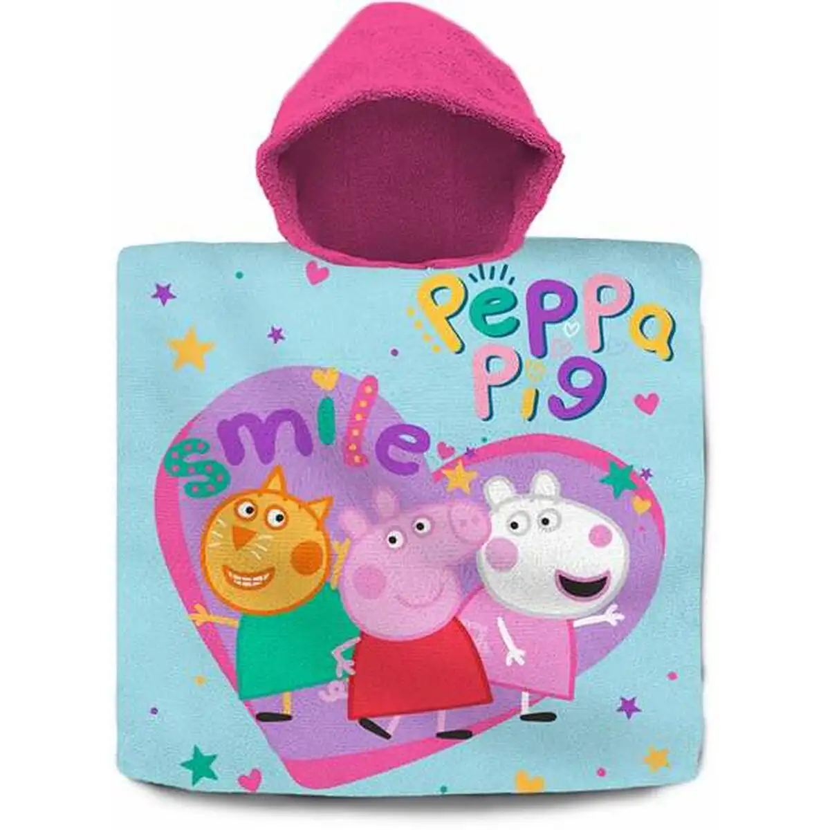 Serviette poncho avec capuche peppa pig 60 x 120 cm_7154. Bienvenue sur DIAYTAR SENEGAL - Où Choisir est un Voyage Passionnant. Plongez dans notre catalogue et trouvez des produits qui révèlent la diversité et la beauté du Sénégal.