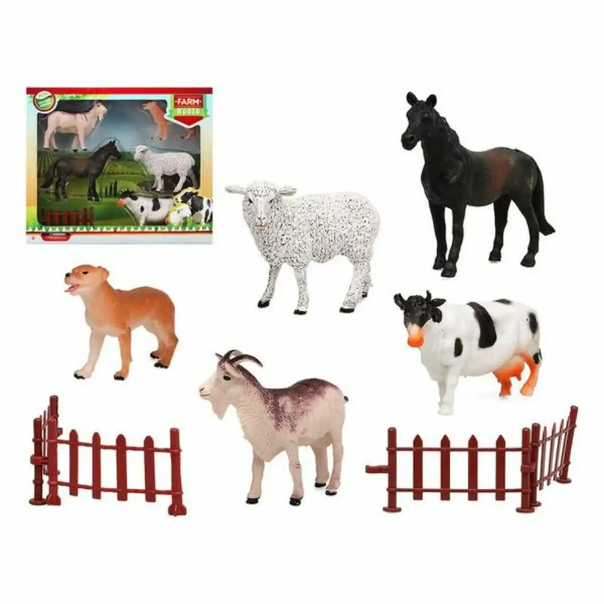 Set animaux de la ferme 110371 9 pcs _3638. DIAYTAR SENEGAL - Là où Chaque Produit Évoque une Émotion. Parcourez notre catalogue et choisissez des articles qui vous touchent et qui enrichissent votre expérience.