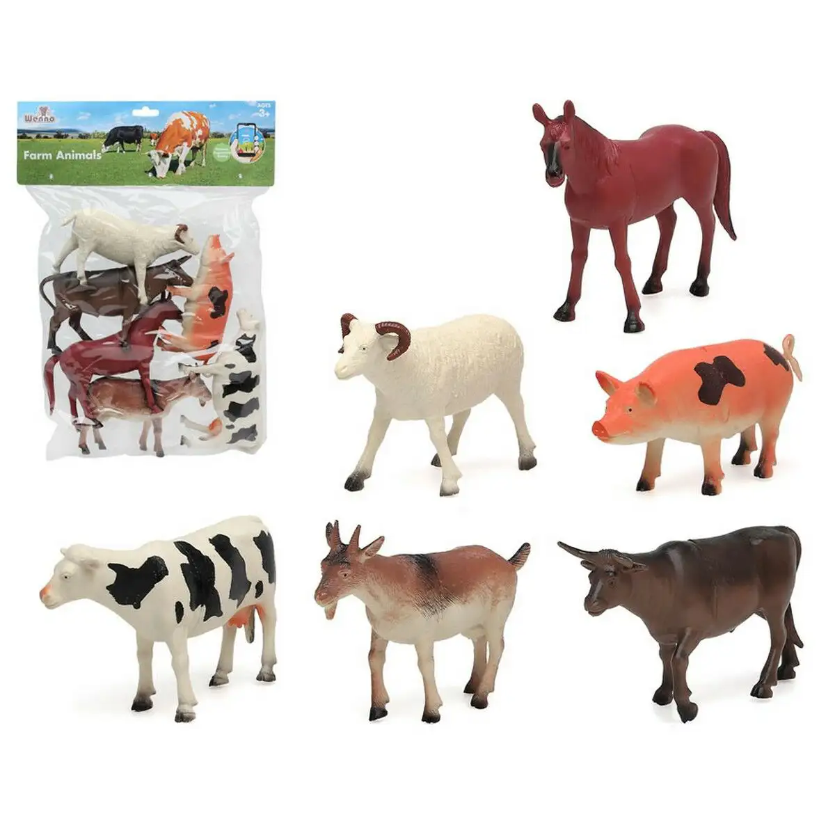 Set animaux de la ferme 45 x 30 cm_2819. DIAYTAR SENEGAL - Où Chaque Produit est une Promesse de Qualité. Explorez notre boutique en ligne et choisissez des produits qui répondent à vos exigences élevées.