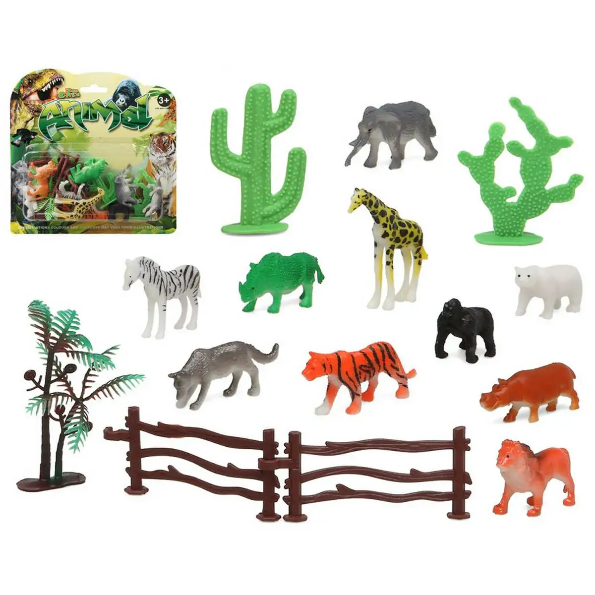 Set animaux sauvages jungle 15 pieces_5096. DIAYTAR SENEGAL - Où Choisir Devient une Expression de Soi. Découvrez notre boutique en ligne et trouvez des articles qui révèlent votre personnalité et votre style.