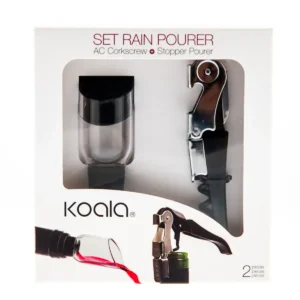 Set d accessoires pour vin koala rain 2 pieces metal_8729. DIAYTAR SENEGAL - L'Art de Vivre l'Excellence au Quotidien. Explorez notre gamme et choisissez des produits qui ajoutent une note de prestige à votre vie.