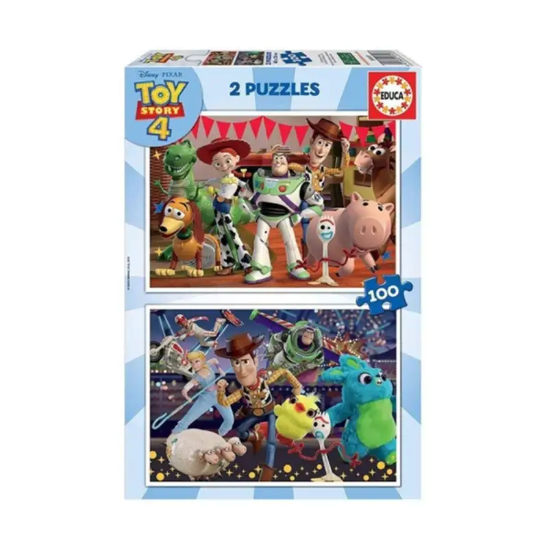 Set de 2 puzzles toy story ready to play 100 pieces 40 x 28 cm _1817. DIAYTAR SENEGAL - L'Art de Trouver ce que Vous Aimez. Plongez dans notre assortiment varié et choisissez parmi des produits qui reflètent votre style et répondent à vos besoins.