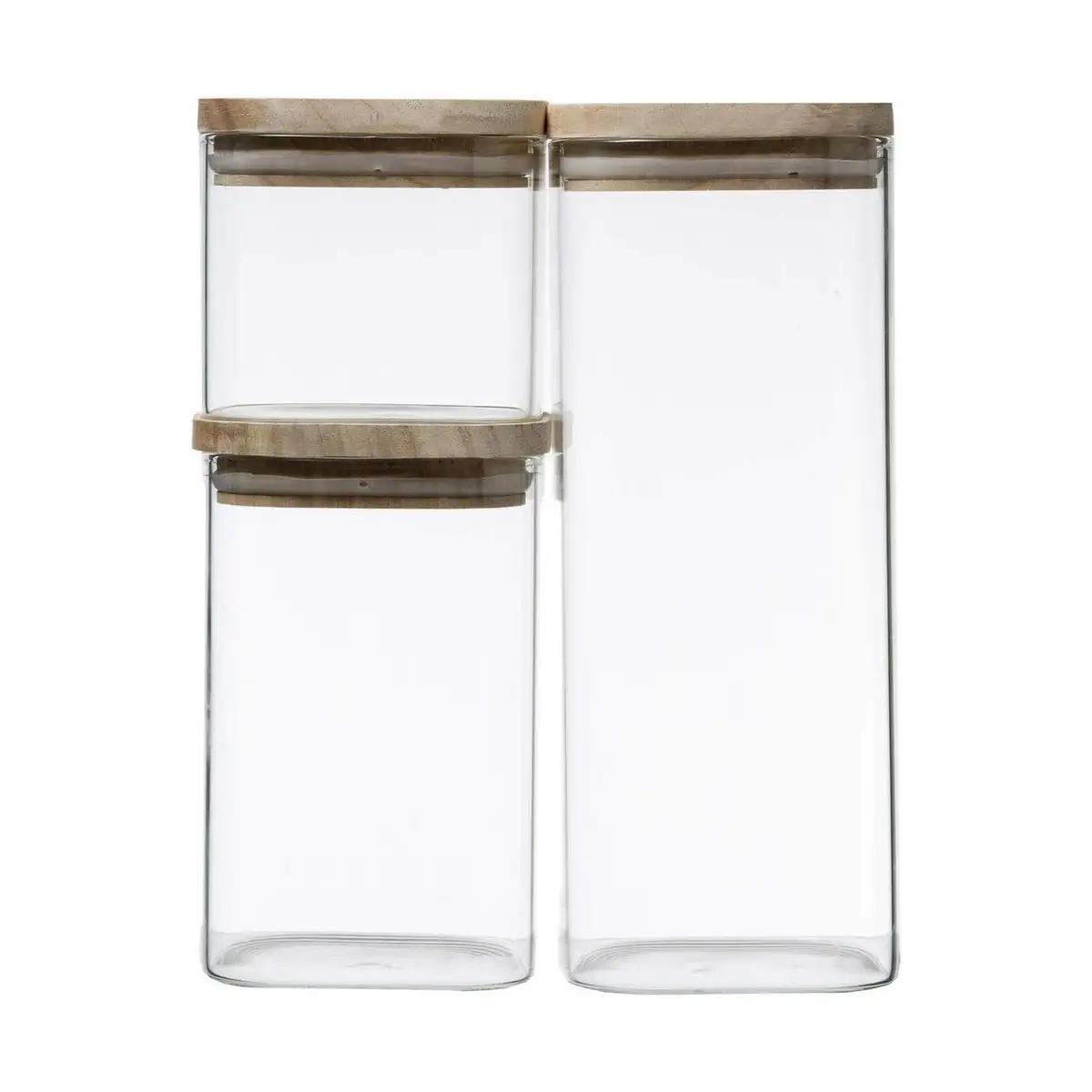 Set de 3 boites secret de gourmet empilable transparent verre_4179. DIAYTAR SENEGAL - Là où l'Élégance Devient un Mode de Vie. Naviguez à travers notre gamme et choisissez des produits qui apportent une touche raffinée à votre quotidien.