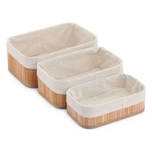 Set de basket confortime 3 pieces bambou_4701. Bienvenue chez DIAYTAR SENEGAL - Où Chaque Article Est une Découverte. Naviguez à travers nos offres et laissez-vous surprendre par des trésors cachés qui enrichiront votre vie.