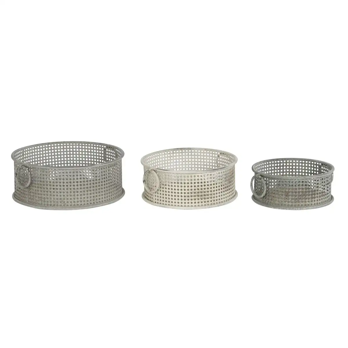 Set de basket dkd home decor 43 x 42 x 17 cm metal aluminium vintage_5377. DIAYTAR SENEGAL - Votre Boutique en Ligne, Votre Choix Illimité. Parcourez nos rayons et découvrez des produits qui vous inspirent, de la mode à la maison et bien plus.