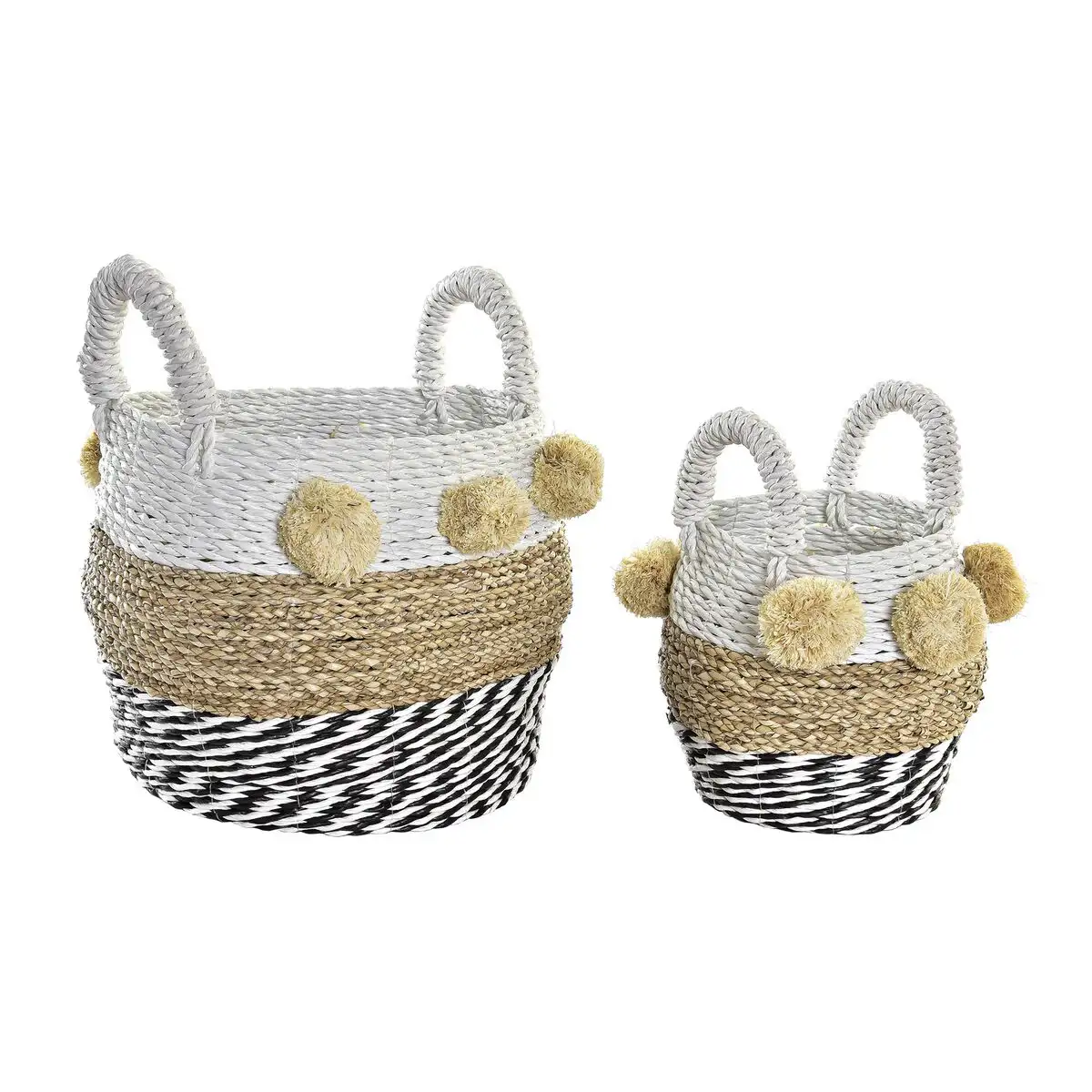 Set de basket dkd home decor colonial 34 x 33 x 26 cm _2857. Bienvenue chez DIAYTAR SENEGAL - Où le Shopping Devient un Voyage. Explorez notre plateforme pour dénicher des produits uniques, racontant l'histoire et l'âme du Sénégal.