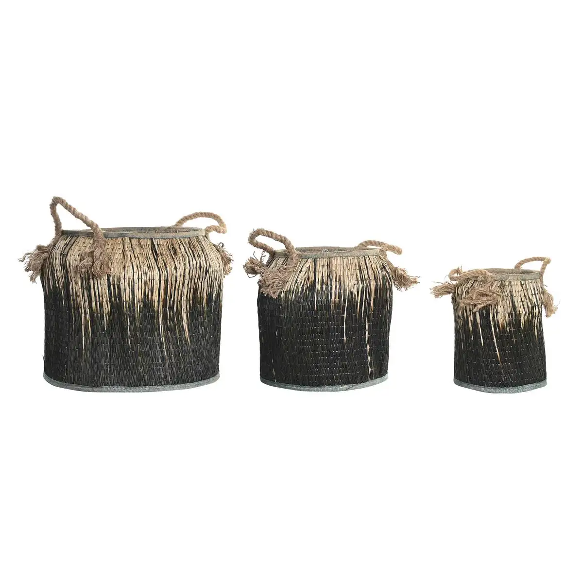 Set de basket dkd home decor colonial 44 x 44 x 48 cm _8201. DIAYTAR SENEGAL - Là où la Beauté Rencontre la Fonctionnalité. Parcourez notre sélection pour trouver des produits qui allient esthétique et praticité, pour un quotidien sublimé.