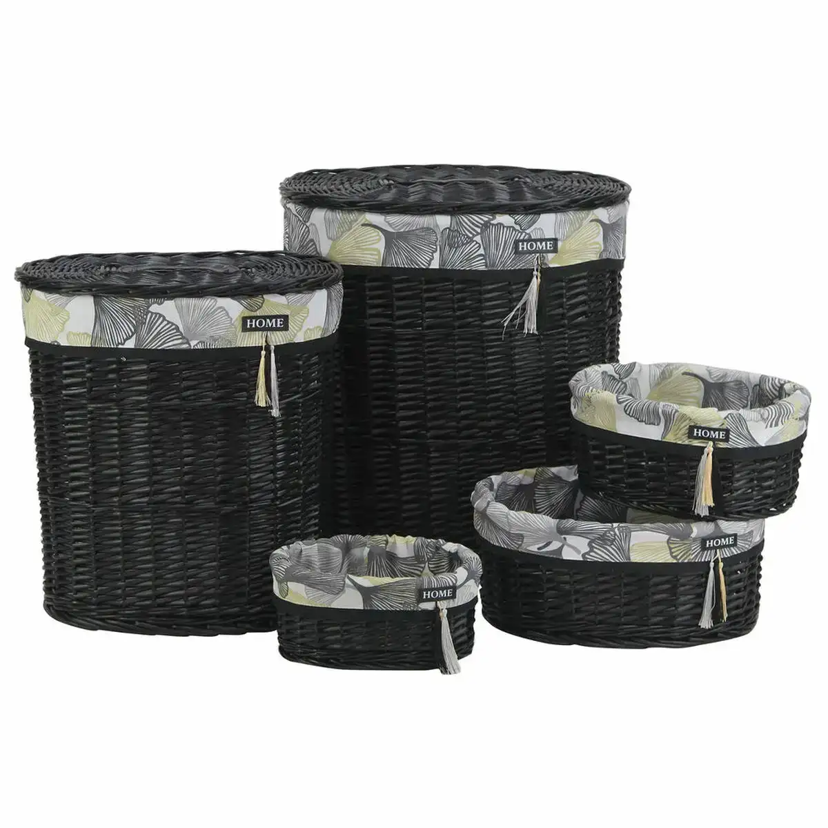 Set de basket dkd home decor coton osier 51 x 37 x 56 cm 5 pcs _3501. Bienvenue sur DIAYTAR SENEGAL - Votre Galerie Shopping Personnalisée. Découvrez un monde de produits diversifiés qui expriment votre style unique et votre passion pour la qualité.