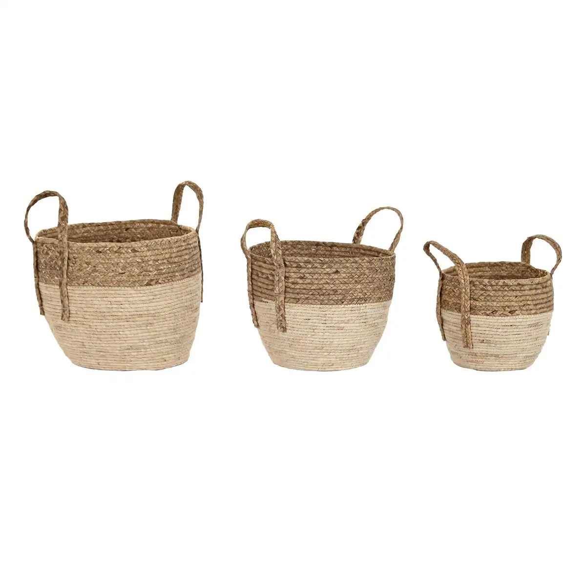 Set de basket dkd home decor fibre 38 x 38 x 33 cm _2778. DIAYTAR SENEGAL - Votre Passage vers l'Élégance Abordable. Explorez notre collection où chaque produit est choisi pour sa qualité et son accessibilité, incarnant ainsi l'essence du Sénégal.