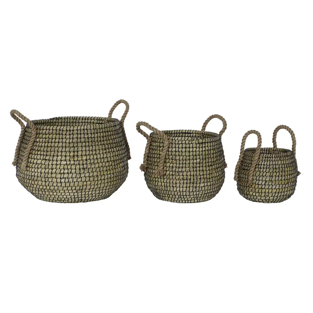 Set de basket dkd home decor herbier marin boho 39 x 39 x 36 cm _4836. DIAYTAR SENEGAL - Votre Paradis Shopping au Cœur du Sénégal. Explorez notre boutique en ligne et découvrez des produits conçus pour enchanter chaque aspect de votre vie.