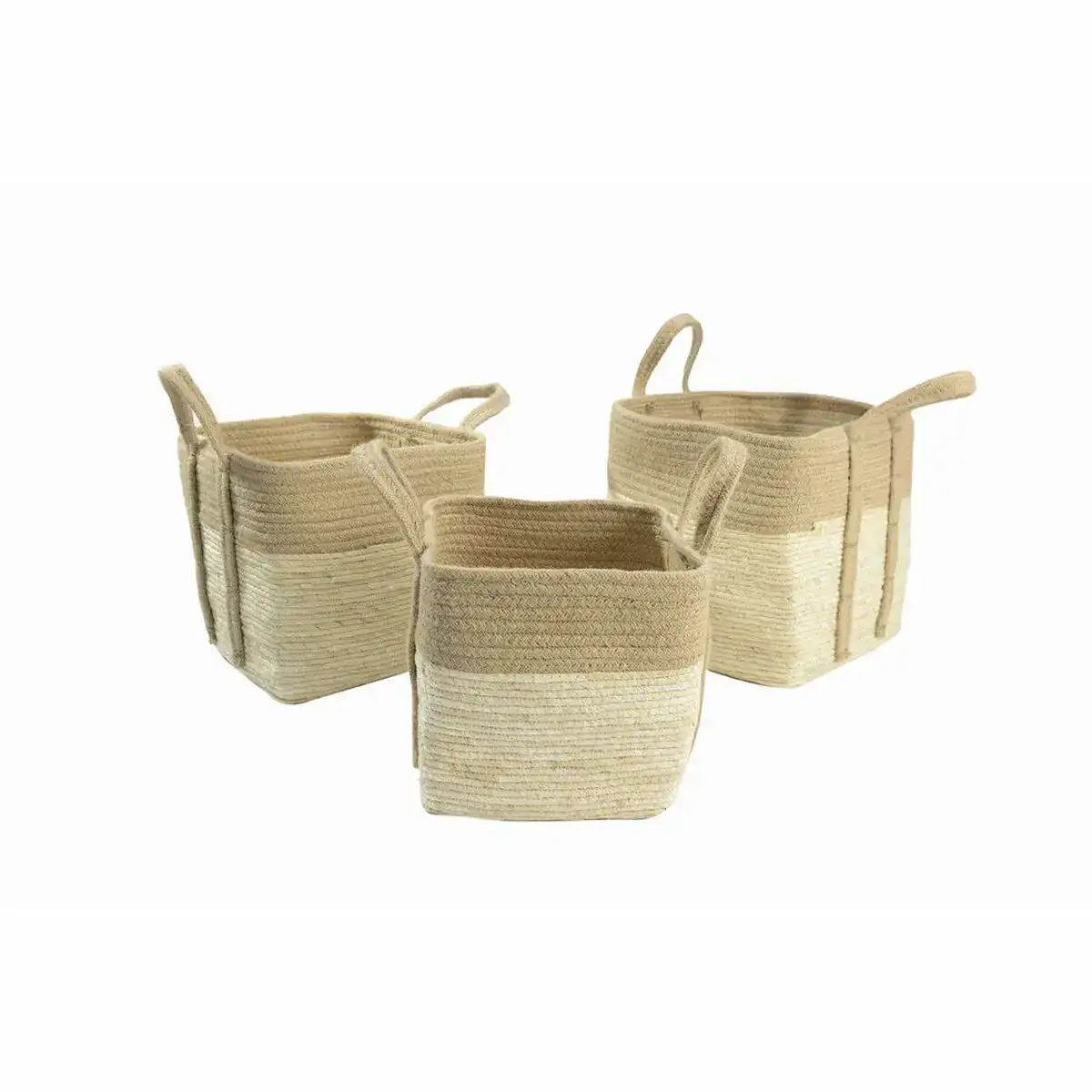 Set de basket dkd home decor jute fibre cottage 3 pcs 35 x 35 x 35 cm _5077. DIAYTAR SENEGAL - Votre Destination Shopping Authentique. Explorez notre boutique en ligne et découvrez des trésors qui reflètent l'âme du Sénégal, pour une expérience shopping unique.