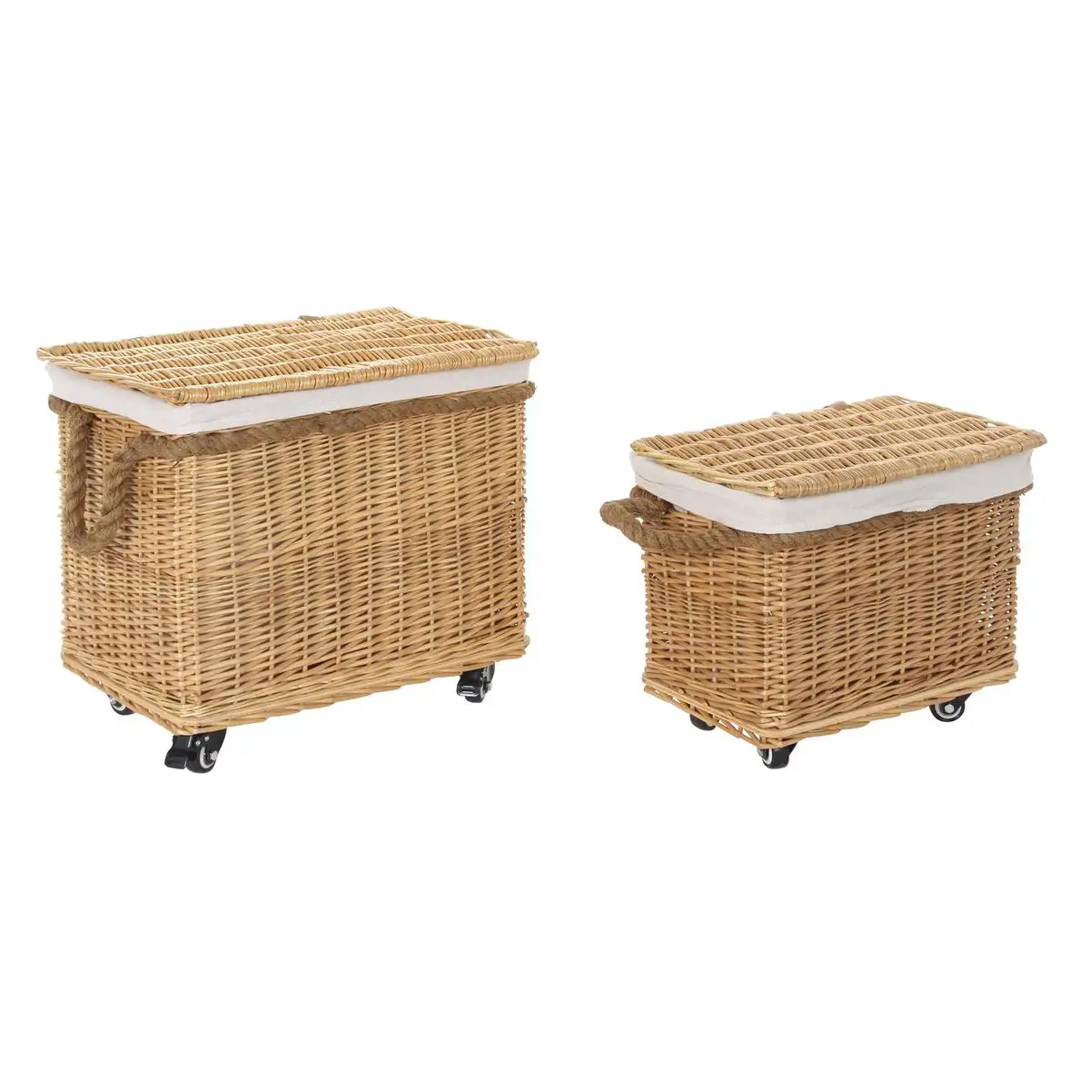 Set de basket dkd home decor osier 48 x 33 x 43 cm _3620. DIAYTAR SENEGAL - Où Choisir Devient une Expression de Soi. Découvrez notre boutique en ligne et trouvez des articles qui révèlent votre personnalité et votre style.