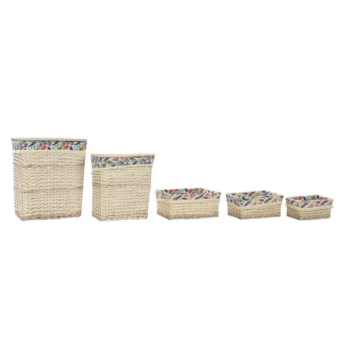 Set de basket dkd home decor polyester osier 47 x 35 x 56 cm _4762. DIAYTAR SENEGAL - Votre Boutique en Ligne, Votre Histoire. Explorez notre sélection et découvrez des produits qui reflètent votre parcours et vos aspirations, un achat à la fois.