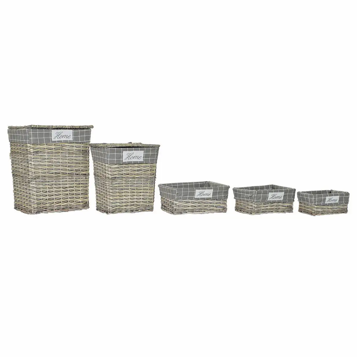 Set de basket dkd home decor polyester osier traditionnel 47 x 34 x 55 cm 5 pcs _6434. DIAYTAR SENEGAL - L'Univers de l'Élégance Accessible. Plongez dans notre catalogue et choisissez des produits qui allient sophistication et accessibilité pour un shopping exquis.