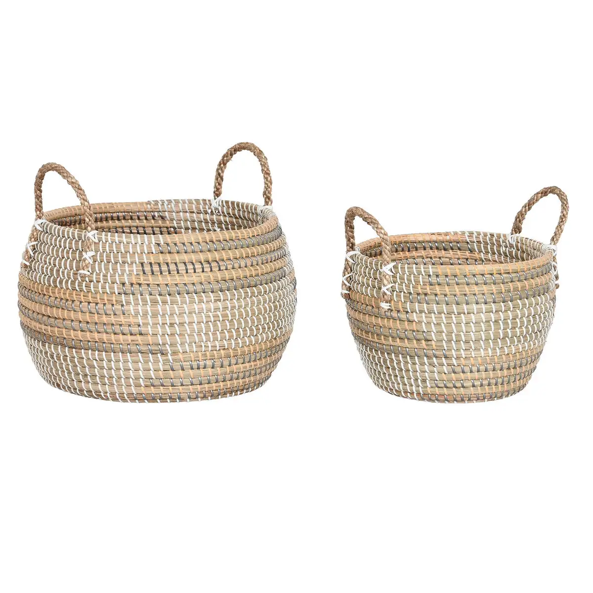 Set de basket dkd home decor tropical herbier marin 40 x 40 x 24 cm_3378. DIAYTAR SENEGAL - Où la Qualité et la Diversité Fusionnent. Explorez notre boutique en ligne pour découvrir une gamme variée de produits qui incarnent l'excellence et l'authenticité.