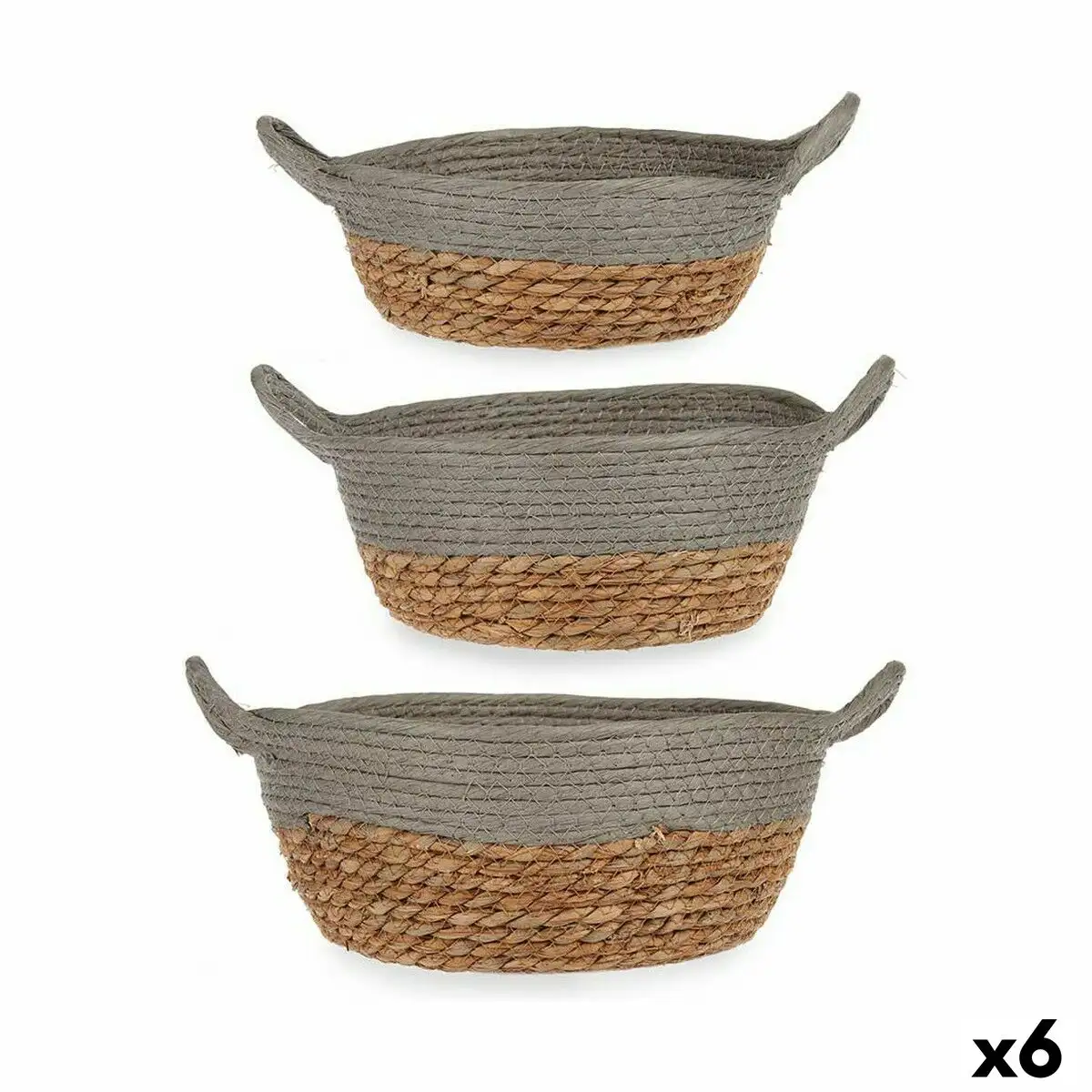 Set de basket gris marron algues marines 6 unites _9547. DIAYTAR SENEGAL - Où Chaque Achat Raconte une Histoire. Parcourez notre boutique en ligne pour trouver des articles qui évoquent le savoir-faire et la tradition du Sénégal.