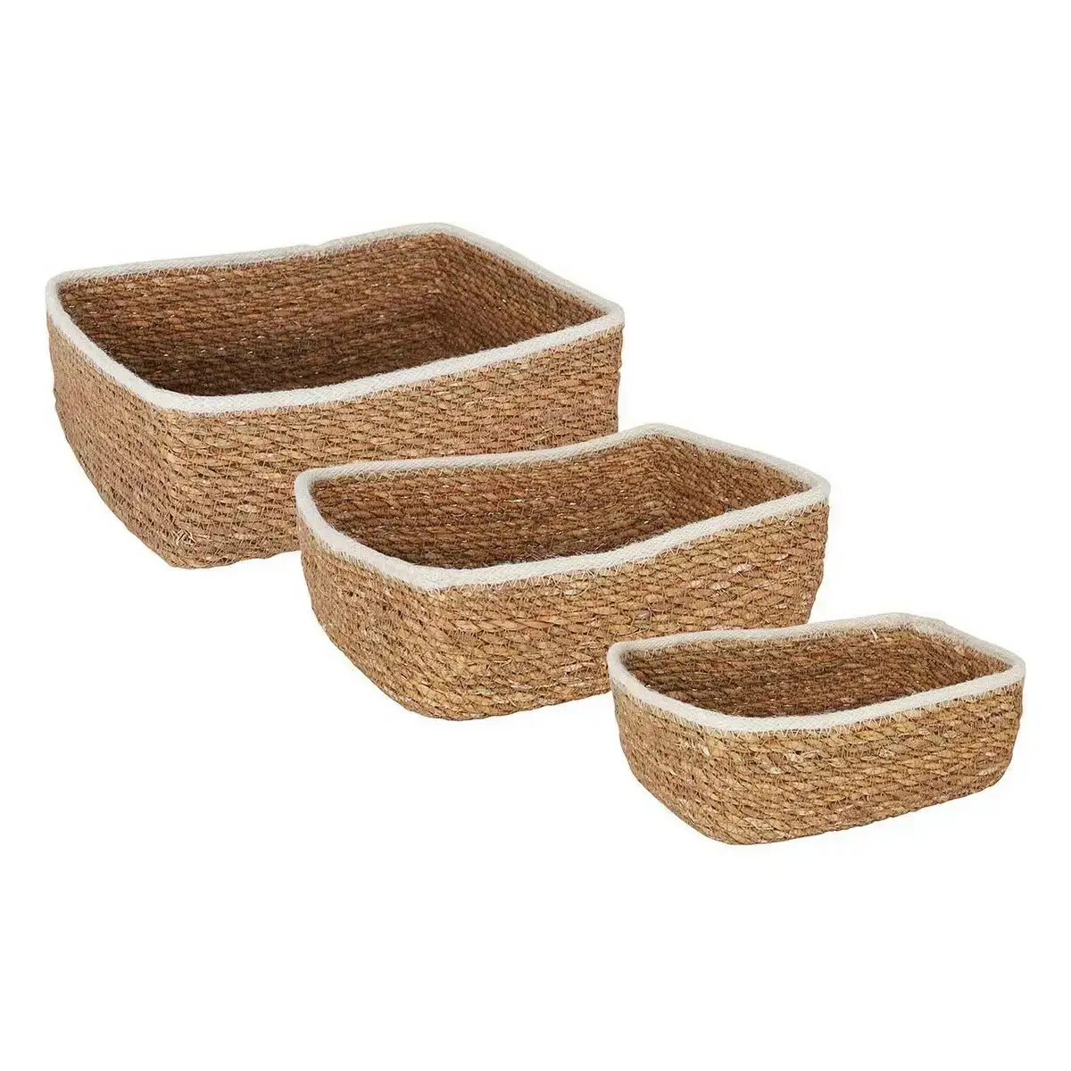 Set de basket privilege 3 pieces rectangulaire osier 20 x 15 cm 26 x 20 cm 23 x 17 cm_3457. DIAYTAR SENEGAL - L'Art de Vivre le Shopping Inspiré. Parcourez notre catalogue et choisissez des produits qui reflètent votre passion pour la beauté et l'authenticité.