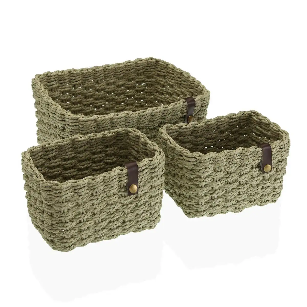 Set de basket versa vert papier 19 x 12 x 26 cm_3798. Entrez dans l'Univers de DIAYTAR SENEGAL - Où Chaque Produit est une Découverte. Explorez notre gamme variée et trouvez des articles qui vous surprennent et vous inspirent.