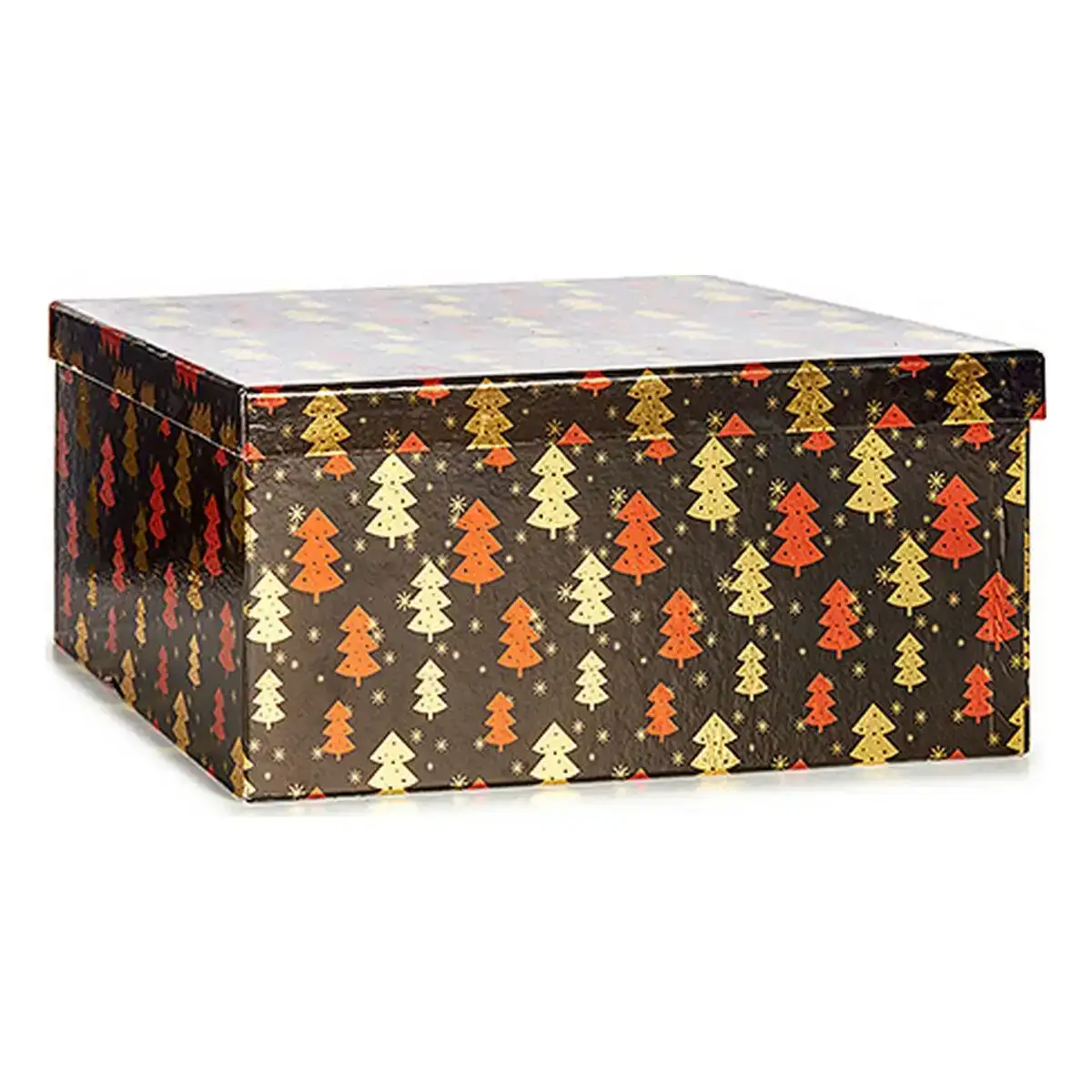 Set de boites decoratives sapin de noel noel rouge noir dore carton_1044. Bienvenue sur DIAYTAR SENEGAL - Où Chaque Article a son Histoire. Découvrez notre sélection méticuleuse de produits qui racontent l'authenticité et la beauté du Sénégal.